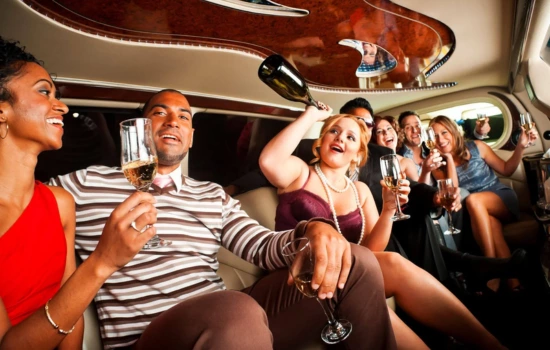 A party in a party limousine