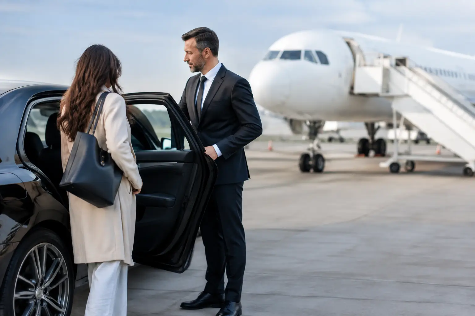 Airport Delay Response Example for Chauffeured Rides